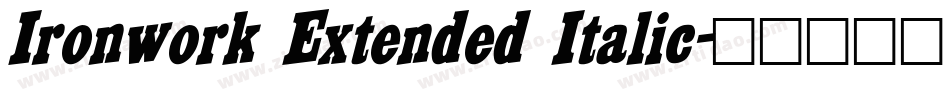 Ironwork Extended Italic字体转换